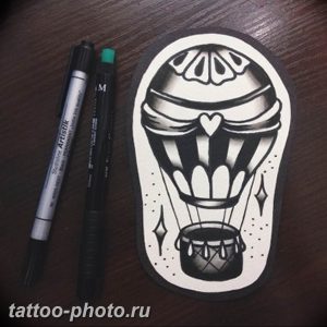 фото тату воздушный шар 22.12.2018 №226 - photo tattoo balloon - tattoo-photo.ru