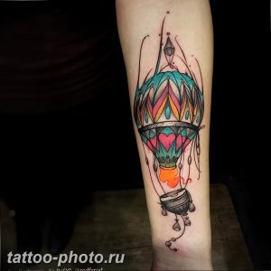 фото тату воздушный шар 22.12.2018 №228 - photo tattoo balloon - tattoo-photo.ru