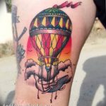 фото тату воздушный шар 22.12.2018 №238 - photo tattoo balloon - tattoo-photo.ru