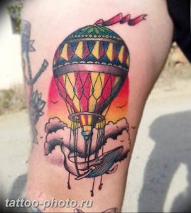 фото тату воздушный шар 22.12.2018 №238 - photo tattoo balloon - tattoo-photo.ru