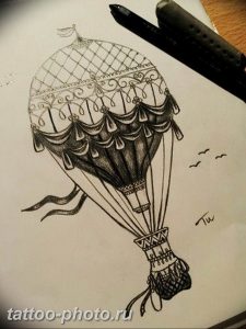 фото тату воздушный шар 22.12.2018 №248 - photo tattoo balloon - tattoo-photo.ru