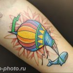 фото тату воздушный шар 22.12.2018 №253 - photo tattoo balloon - tattoo-photo.ru