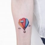 фото тату воздушный шар 22.12.2018 №263 - photo tattoo balloon - tattoo-photo.ru