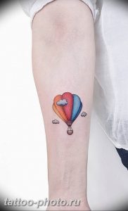 фото тату воздушный шар 22.12.2018 №263 - photo tattoo balloon - tattoo-photo.ru