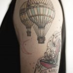 фото тату воздушный шар 22.12.2018 №264 - photo tattoo balloon - tattoo-photo.ru