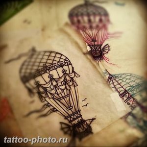 фото тату воздушный шар 22.12.2018 №266 - photo tattoo balloon - tattoo-photo.ru