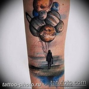 фото тату воздушный шар 22.12.2018 №275 - photo tattoo balloon - tattoo-photo.ru