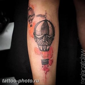 фото тату воздушный шар 22.12.2018 №282 - photo tattoo balloon - tattoo-photo.ru