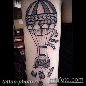 фото тату воздушный шар 22.12.2018 №283 - photo tattoo balloon - tattoo-photo.ru