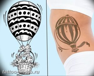 фото тату воздушный шар 22.12.2018 №286 - photo tattoo balloon - tattoo-photo.ru