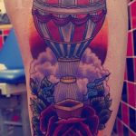 фото тату воздушный шар 22.12.2018 №287 - photo tattoo balloon - tattoo-photo.ru