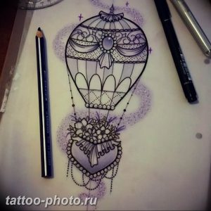 фото тату воздушный шар 22.12.2018 №292 - photo tattoo balloon - tattoo-photo.ru