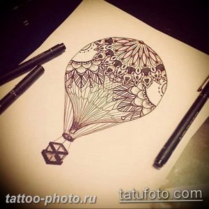 фото тату воздушный шар 22.12.2018 №299 - photo tattoo balloon - tattoo-photo.ru