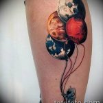 фото тату воздушный шар 22.12.2018 №304 - photo tattoo balloon - tattoo-photo.ru