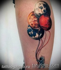 фото тату воздушный шар 22.12.2018 №304 - photo tattoo balloon - tattoo-photo.ru