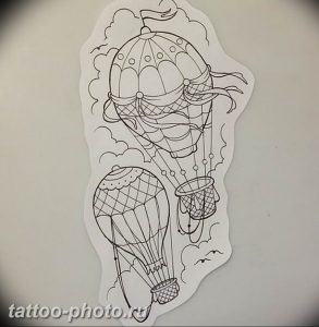фото тату воздушный шар 22.12.2018 №309 - photo tattoo balloon - tattoo-photo.ru