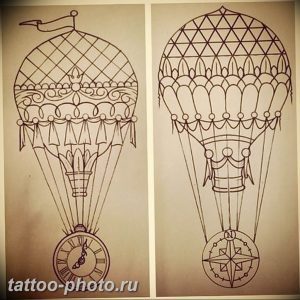фото тату воздушный шар 22.12.2018 №314 - photo tattoo balloon - tattoo-photo.ru
