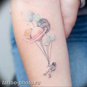 фото тату воздушный шар 22.12.2018 №318 - photo tattoo balloon - tattoo-photo.ru