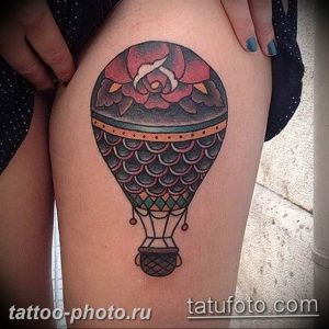 фото тату воздушный шар 22.12.2018 №322 - photo tattoo balloon - tattoo-photo.ru