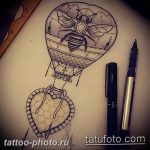 фото тату воздушный шар 22.12.2018 №323 - photo tattoo balloon - tattoo-photo.ru