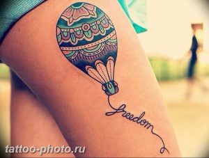 фото тату воздушный шар 22.12.2018 №326 - photo tattoo balloon - tattoo-photo.ru