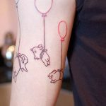 фото тату воздушный шар 22.12.2018 №328 - photo tattoo balloon - tattoo-photo.ru