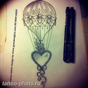 фото тату воздушный шар 22.12.2018 №329 - photo tattoo balloon - tattoo-photo.ru