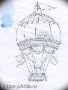 фото тату воздушный шар 22.12.2018 №330 - photo tattoo balloon - tattoo-photo.ru