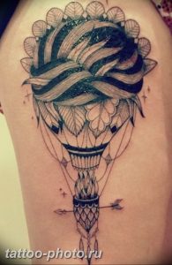 фото тату воздушный шар 22.12.2018 №332 - photo tattoo balloon - tattoo-photo.ru