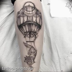 фото тату воздушный шар 22.12.2018 №335 - photo tattoo balloon - tattoo-photo.ru