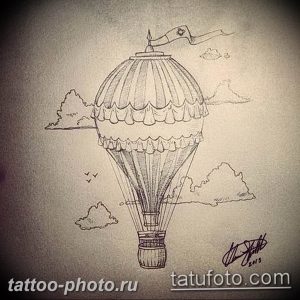фото тату воздушный шар 22.12.2018 №341 - photo tattoo balloon - tattoo-photo.ru