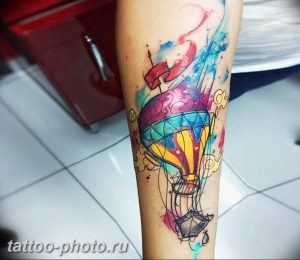 фото тату воздушный шар 22.12.2018 №347 - photo tattoo balloon - tattoo-photo.ru