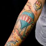 фото тату воздушный шар 22.12.2018 №348 - photo tattoo balloon - tattoo-photo.ru