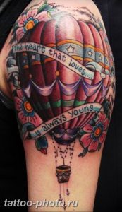 фото тату воздушный шар 22.12.2018 №351 - photo tattoo balloon - tattoo-photo.ru