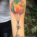 фото тату воздушный шар 22.12.2018 №353 - photo tattoo balloon - tattoo-photo.ru