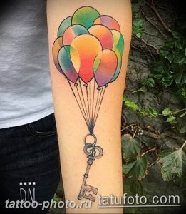 фото тату воздушный шар 22.12.2018 №353 - photo tattoo balloon - tattoo-photo.ru