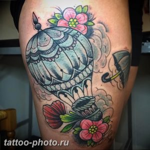 фото тату воздушный шар 22.12.2018 №364 - photo tattoo balloon - tattoo-photo.ru