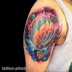 фото тату воздушный шар 22.12.2018 №366 - photo tattoo balloon - tattoo-photo.ru