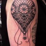 фото тату воздушный шар 22.12.2018 №367 - photo tattoo balloon - tattoo-photo.ru