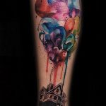 фото тату воздушный шар 22.12.2018 №371 - photo tattoo balloon - tattoo-photo.ru