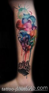 фото тату воздушный шар 22.12.2018 №371 - photo tattoo balloon - tattoo-photo.ru