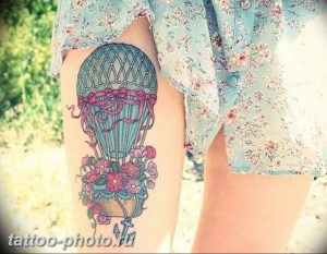 фото тату воздушный шар 22.12.2018 №373 - photo tattoo balloon - tattoo-photo.ru