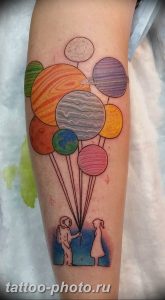 фото тату воздушный шар 22.12.2018 №376 - photo tattoo balloon - tattoo-photo.ru