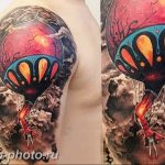 фото тату воздушный шар 22.12.2018 №377 - photo tattoo balloon - tattoo-photo.ru