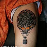 фото тату воздушный шар 22.12.2018 №386 - photo tattoo balloon - tattoo-photo.ru