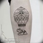 фото тату воздушный шар 22.12.2018 №390 - photo tattoo balloon - tattoo-photo.ru