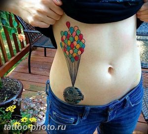 фото тату воздушный шар 22.12.2018 №391 - photo tattoo balloon - tattoo-photo.ru