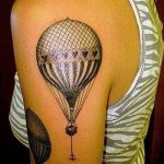 фото тату воздушный шар 22.12.2018 №396 - photo tattoo balloon - tattoo-photo.ru