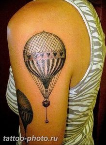фото тату воздушный шар 22.12.2018 №396 - photo tattoo balloon - tattoo-photo.ru