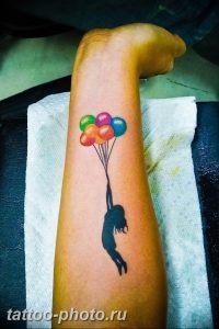 фото тату воздушный шар 22.12.2018 №398 - photo tattoo balloon - tattoo-photo.ru